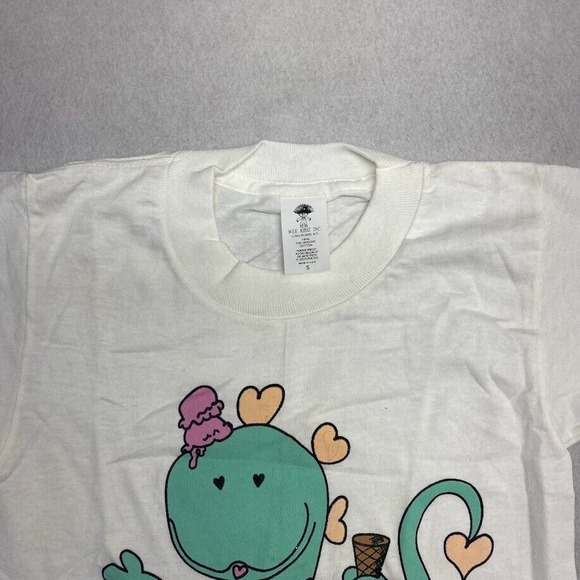 Kids Adorable & Loveable Graphic Tee Thrifted Vintage Style Size S - Picture 9 of 10